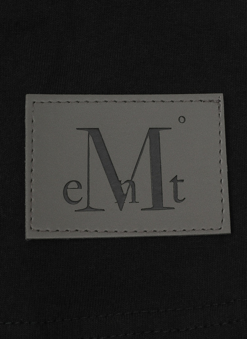 MUCENT X COIRIS MARINAE SIDE LEATHER PATCH HALF T (黑色)T-C1041