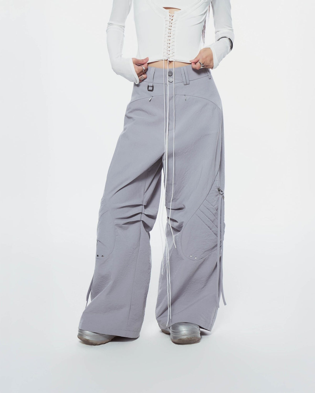 BUNNYHILL - P-B134 DEWDROP PANTS 剪裁機能長褲
