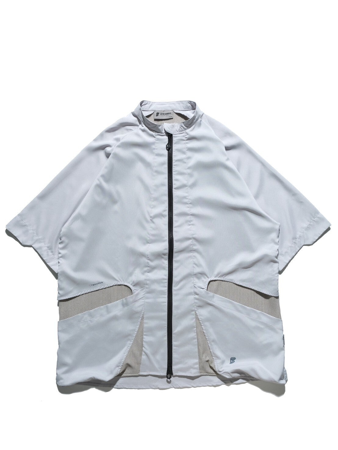 OCTO GAMBOL®️09 < S24 Stand Collar Tornado Zip Shirt >