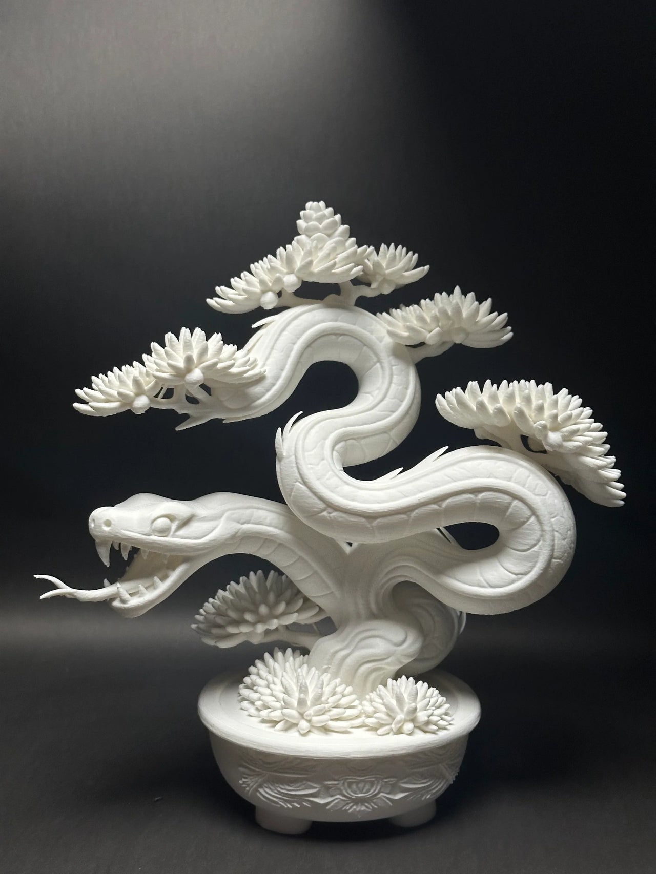 朽根造 - AC-K162 黑·盆系列|蛇·繞折