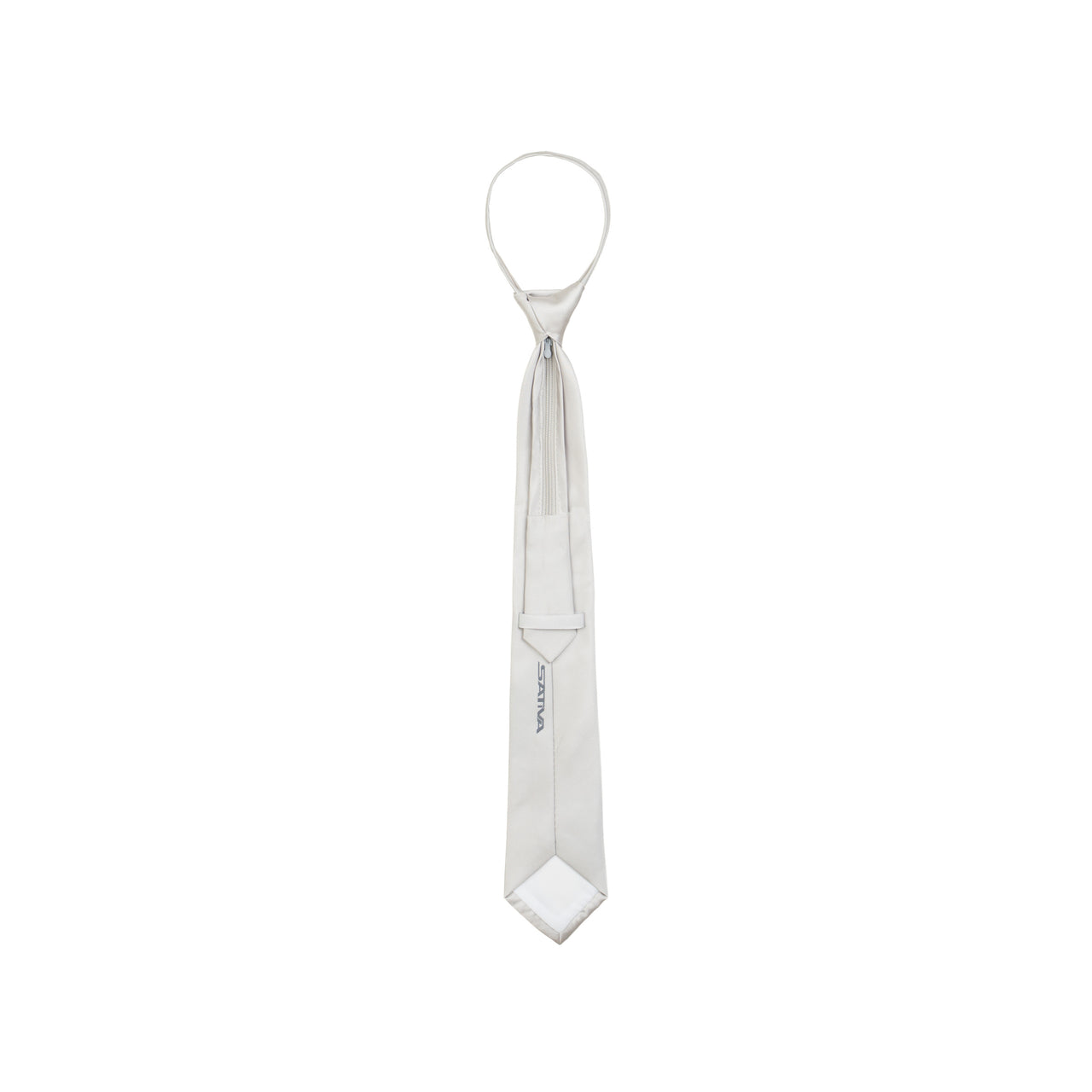 SATIVA STUDIO E-01 2025 S/S “Symbolic” Tie Silver Grey