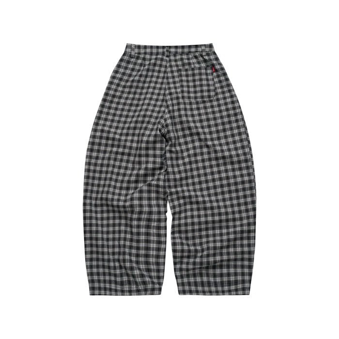 PUSH PUSH - P-P88 Gingham Wide Pants 格紋 寬鬆 舒適 休閒 長褲