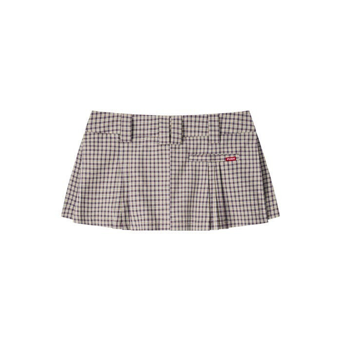 PUSH PUSH - P-P89 Gingham Mini Skirt 格紋 復古 板搭 短裙 裙子