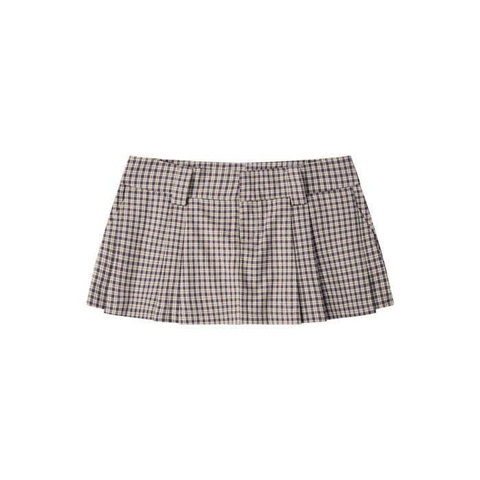PUSH PUSH - P-P89 Gingham Mini Skirt 格紋 復古 板搭 短裙 裙子