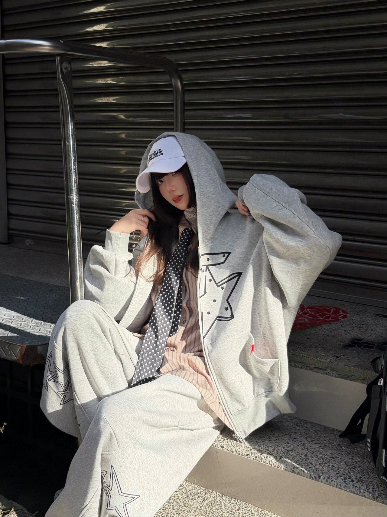 " MADE 𝗚𝘂𝗯𝗮𝗻 " 原創 星星 街頭 街舞 休閒 套裝 外套