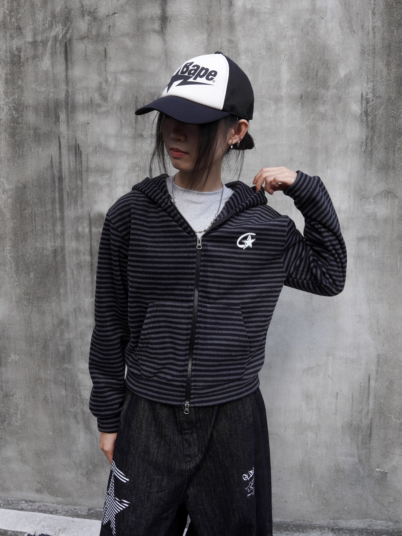 " MADE 𝗚𝘂𝗯𝗮𝗻 " J-T71 星星條紋連帽外套