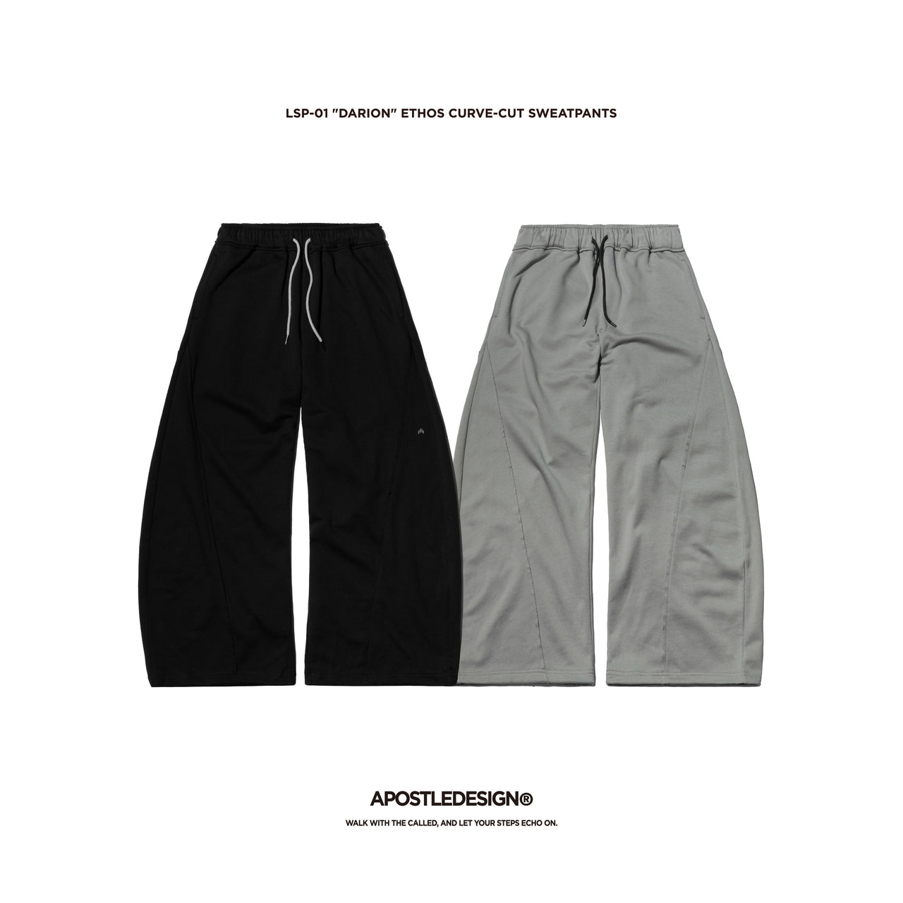 Apostle - 25AW LSP-01 "DARION" Ethos Curve-Cut Sweatpants