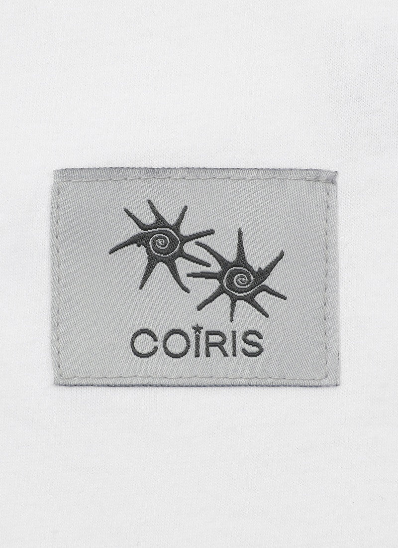 MUCENT X COIRIS ARIEL SIDE LEATHER PATCH HALF T (白色)T-C1040