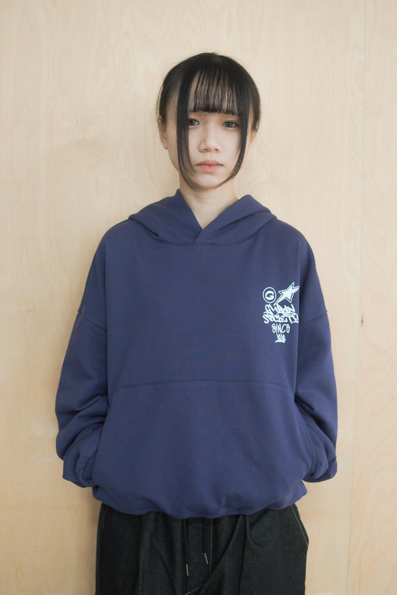 G144 水洗連帽boxy短款380G帽T