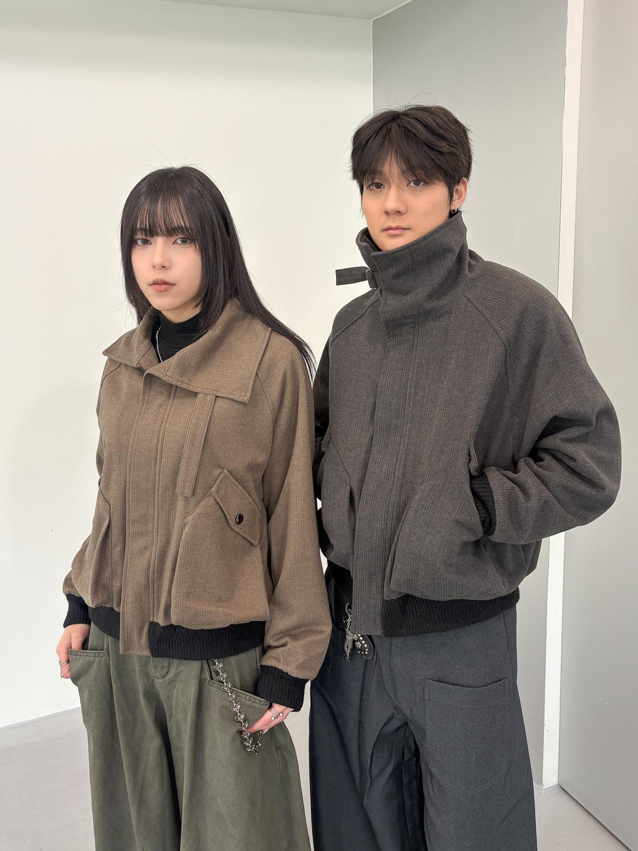 J-W89 復古翻領厚磅高級感夾克