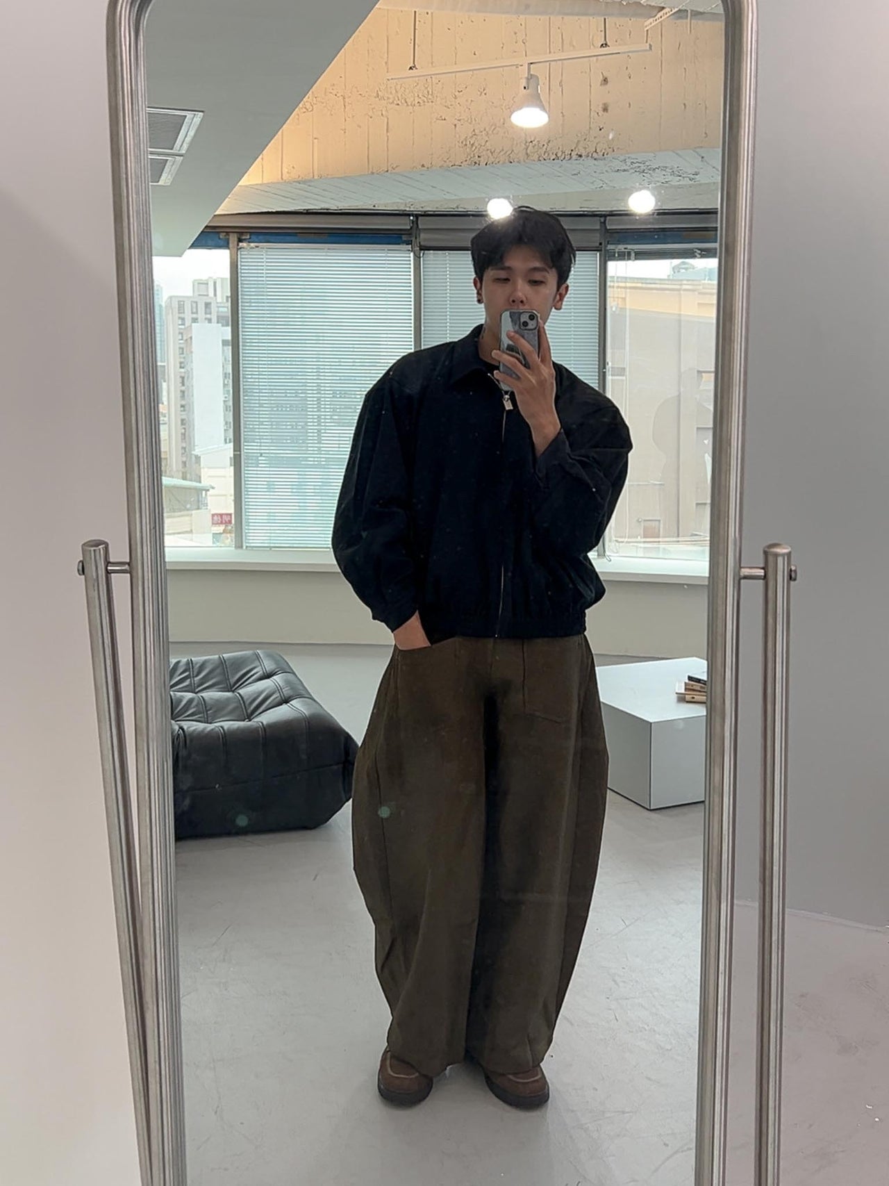 J-B51 復古 boxy 短款 翻領 夾克 休閒百搭 外套