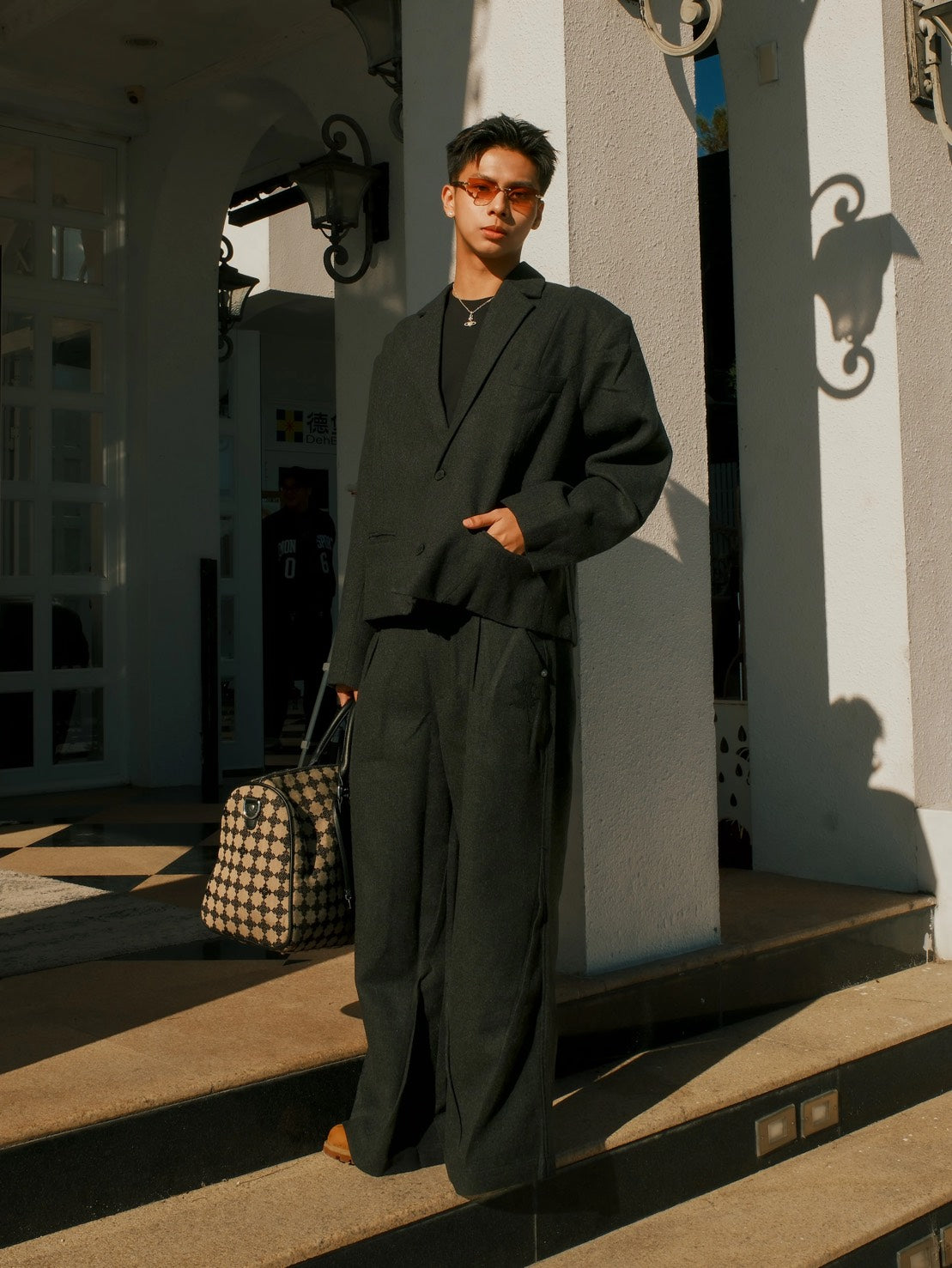 ATONE X SIMONMADE AS-002 老錢少年 盾型剪裁 羊毛 西裝 闊腿褲