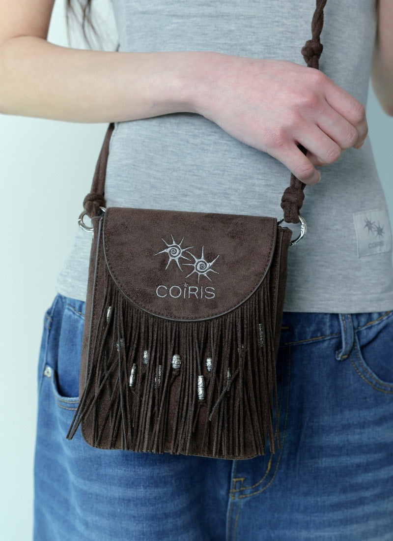 COIRIS - NATIVE WESTERN SUEDE MINI CROSS BAG 麂皮迷你斜背包 AC-C184
