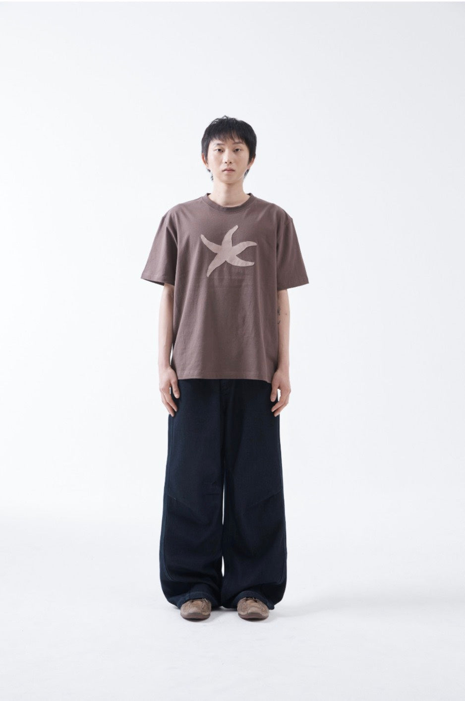 TCM vintage starfish T (棕色)T-C1032