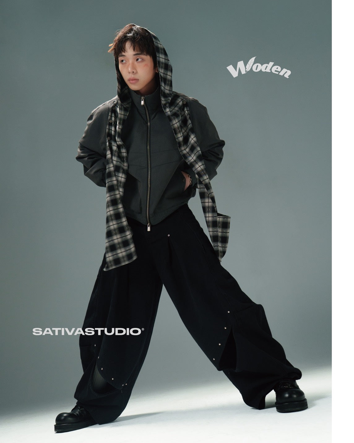 Woden x SATIVASTUDIO WP-01 “Vintageism” Barrel Pants