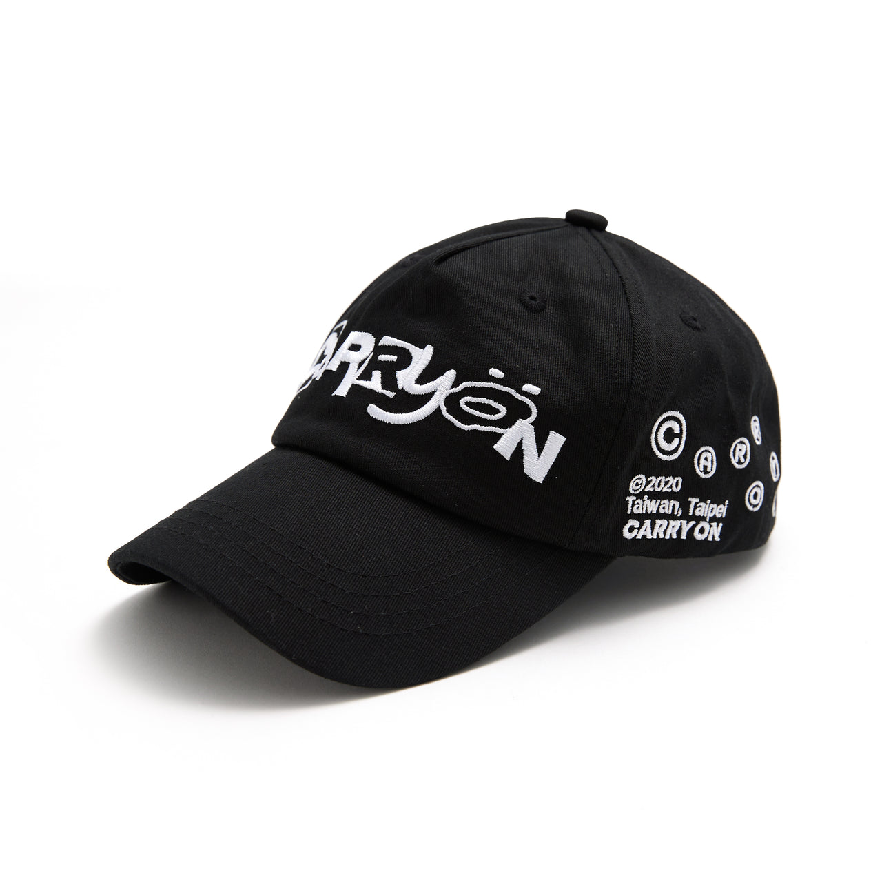 AC-C152 CARRYON 26 Pre-Spring Logo Dad Hat 電繡老帽 黑色