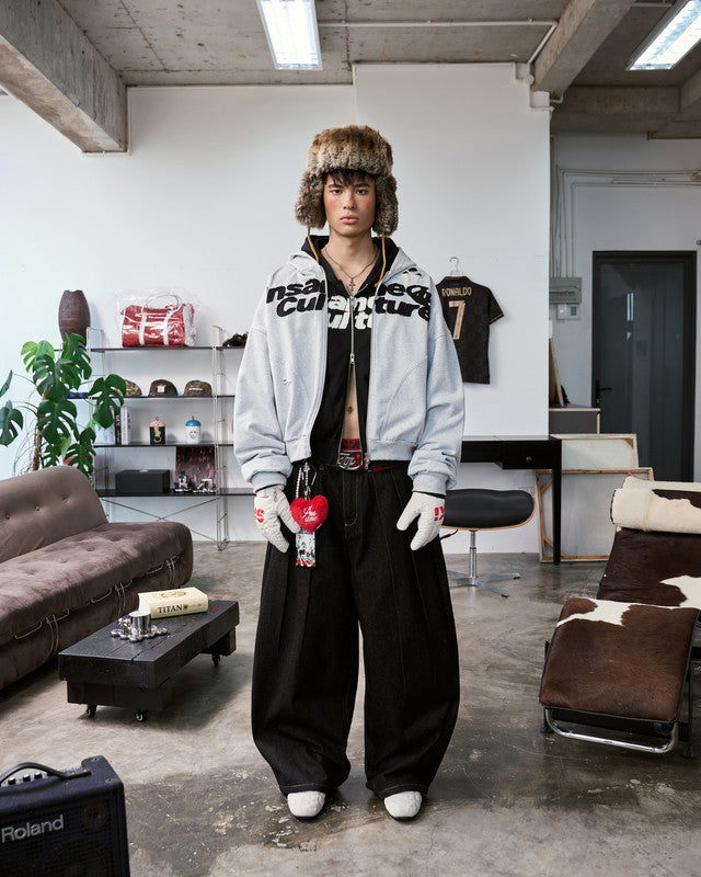 Insane® - Dual Realm Denim Pants - 黑色 P-I174