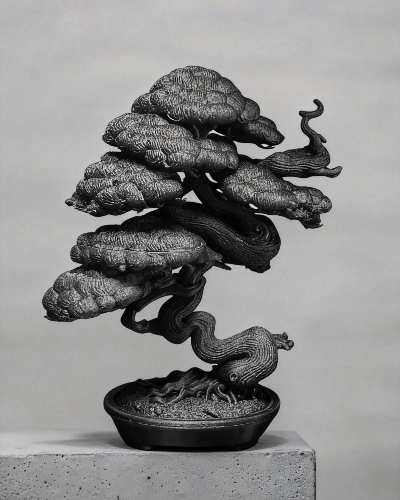 朽根造 - AC-K163 黑·盆系列|穩·曲