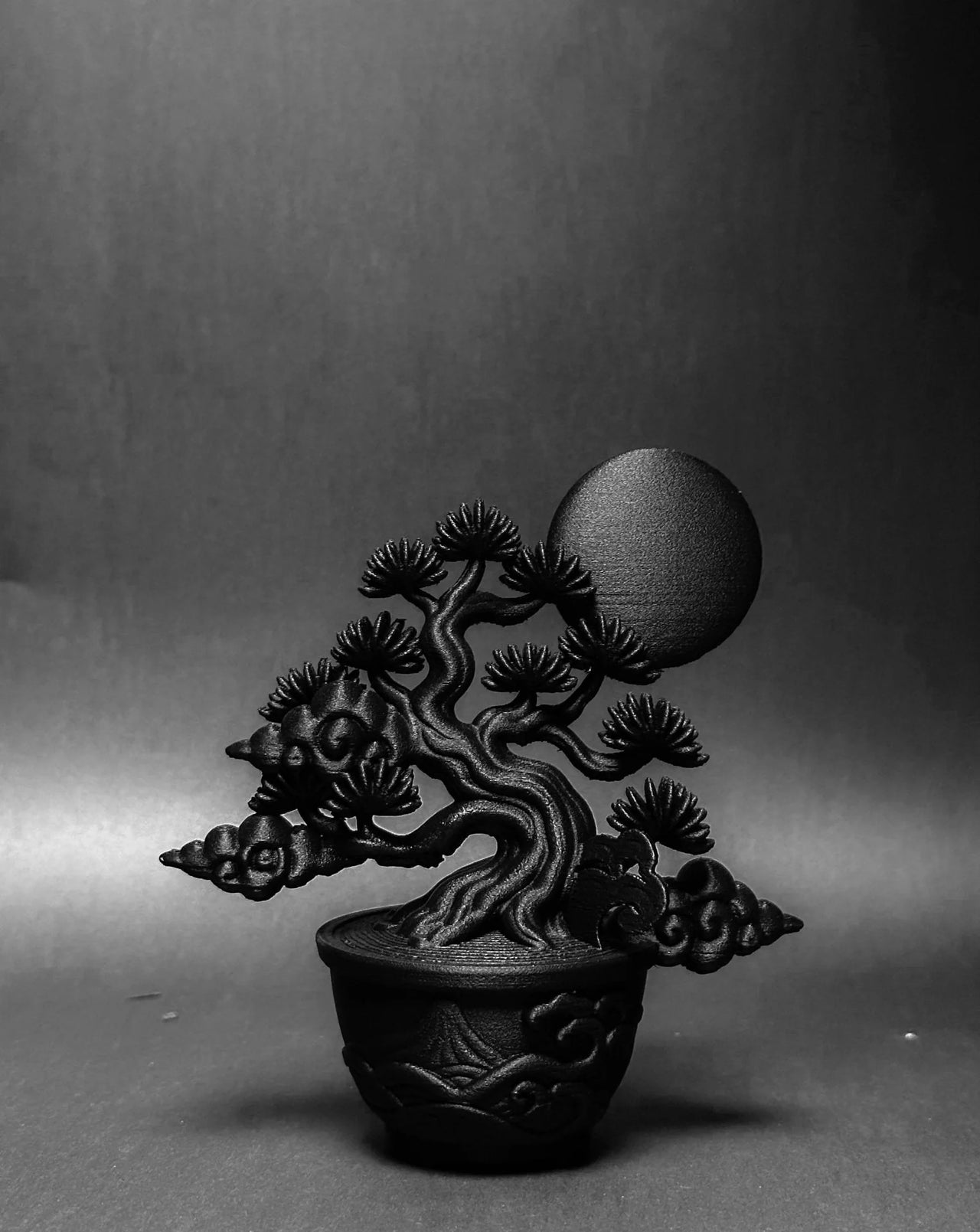 朽根造 - AC-K168 黑·盆系列|朔月·雲