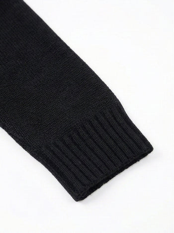 星星字母長袖針織T