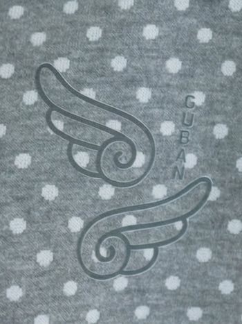 波點翅膀連帽外套