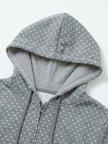 波點翅膀連帽外套