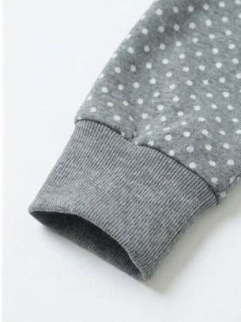 波點翅膀連帽外套