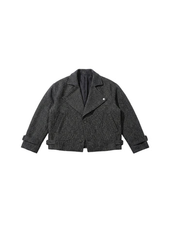 J-L91 復古加厚羊毛短款西裝外套(MODEL 推薦🌟)