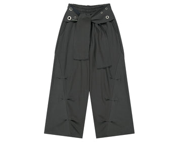 AS YOU ARE -  TIE BELT SWEATPANTS (炭灰) P-A250