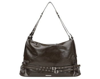AS YOU ARE - BELTED BIG SHOULDER BAG (棕色) AC-A236