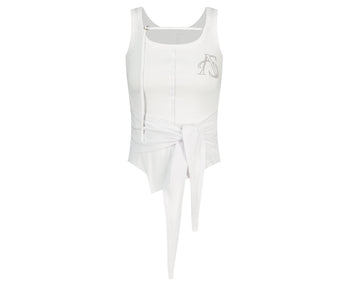 AS YOU ARE - WRAPPED TIDE SLEEVELESS (白色) T-A1141