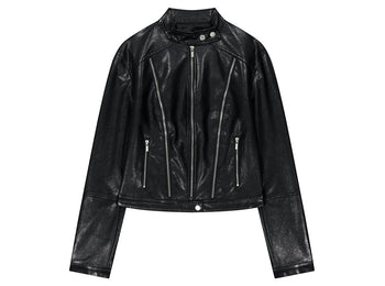 AS YOU ARE - FAKE SLIM LEATHER JACKET J-A109