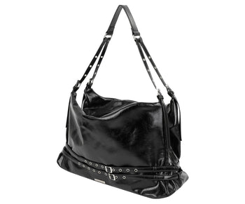 AS YOU ARE - BELTED BIG SHOULDER BAG (黑色) AC-A236