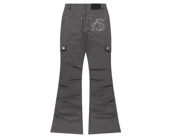 AS YOU ARE -  SIDE TUCK BOOT-CUT PANTS (灰色) P-A249