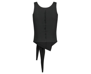 AS YOU ARE - WRAPPED TIDE SLEEVELESS (黑色) T-A1141