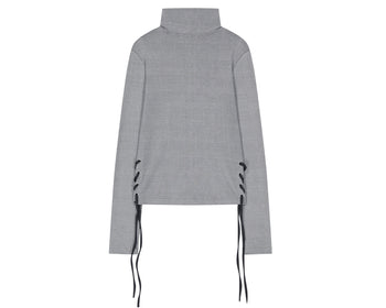 AS YOU ARE - CORSET-LINE ZIP-UP JACKET(灰色) J-A113