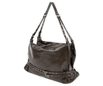 AS YOU ARE - BELTED BIG SHOULDER BAG (棕色) AC-A236