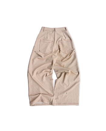 《NEVERLAND》2026.08 Rivet Suit Khaki Pants P-N179