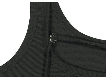 AS YOU ARE - WRAPPED TIDE SLEEVELESS (黑色) T-A1141