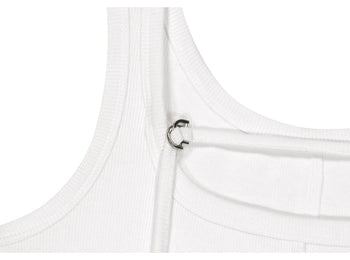 AS YOU ARE - WRAPPED TIDE SLEEVELESS (白色) T-A1141