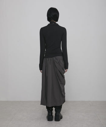 Asymmetrical Draped Shirt (FL-186)