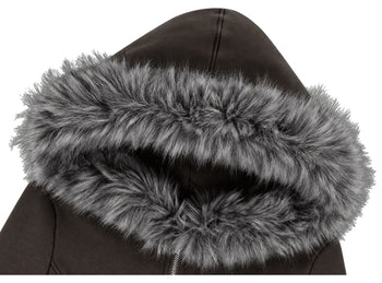 AS YOU ARE - LINE FUR HOOD ZIP-UP(深灰) J-A112