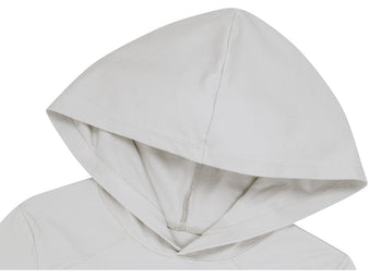 AS YOU ARE - SLIM PANEL HOOD LONG SLEEVE (灰色) T-A1140