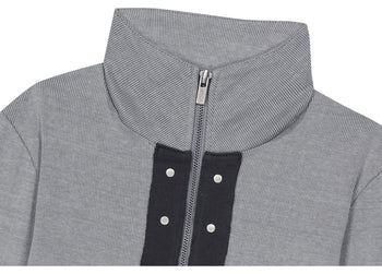 AS YOU ARE - CORSET-LINE ZIP-UP JACKET(灰色) J-A113