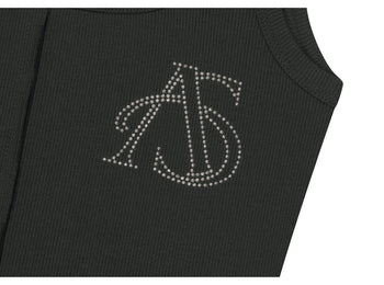 AS YOU ARE - WRAPPED TIDE SLEEVELESS (黑色) T-A1141