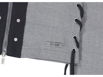 AS YOU ARE - CORSET-LINE ZIP-UP JACKET(灰色) J-A113