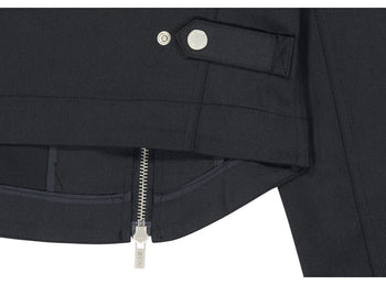 AS YOU ARE - FACADE LOGO HIGH-NECK ZIP-UP (黑色) J-A108