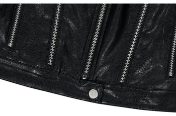 AS YOU ARE - FAKE SLIM LEATHER JACKET J-A109