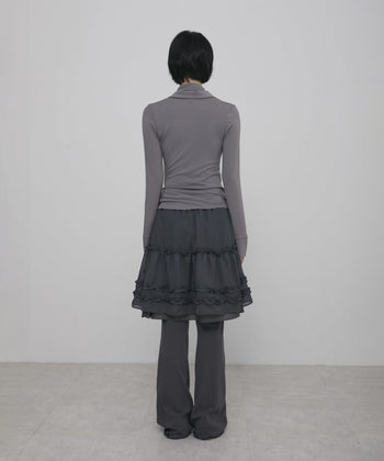 Asymmetrical Draped Shirt (FL-186)