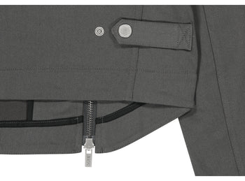AS YOU ARE - FACADE LOGO HIGH-NECK ZIP-UP (炭灰) J-A108